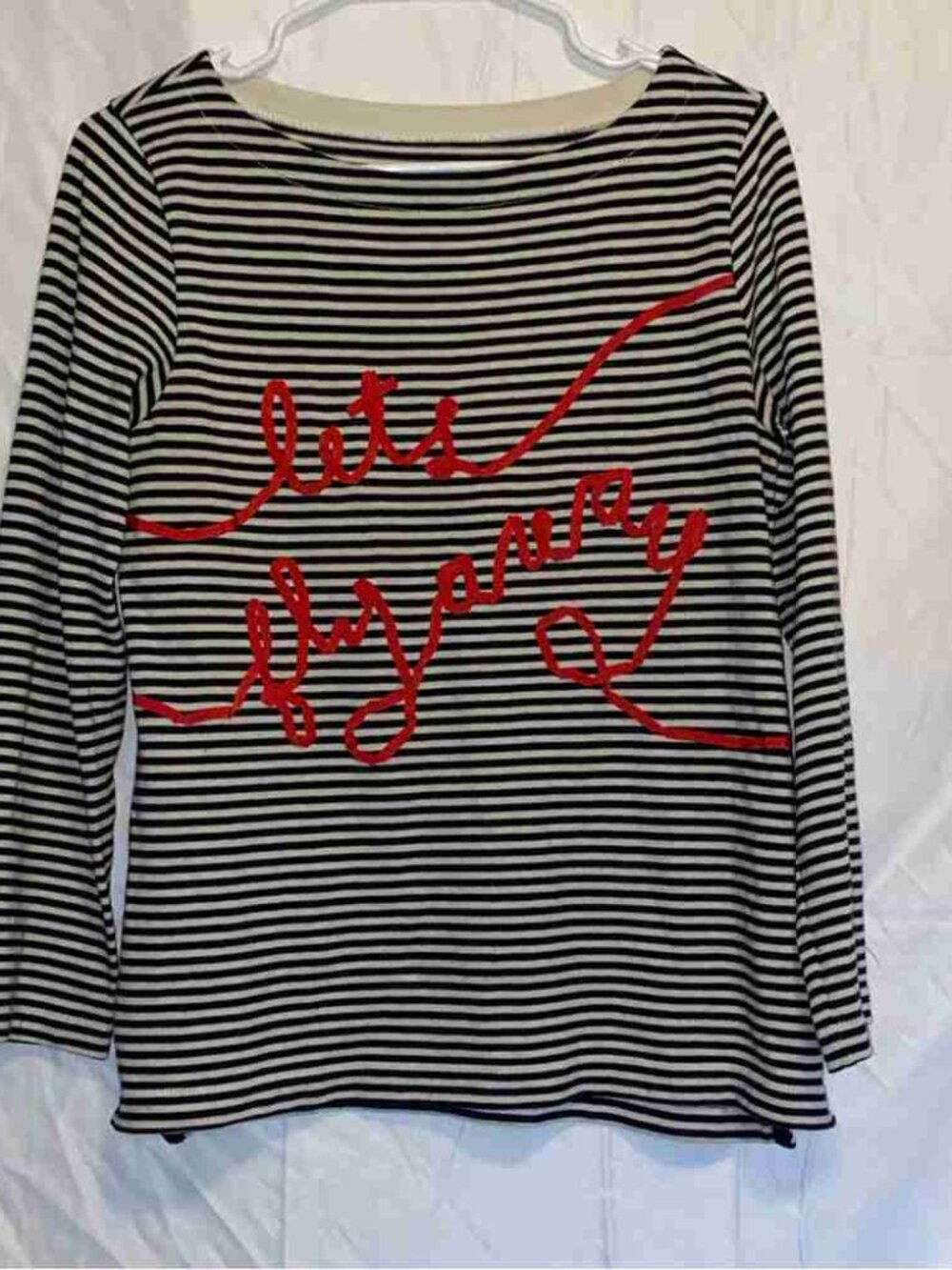 Kate Spade “Let’s Fly Away” Long Sleeve Tee